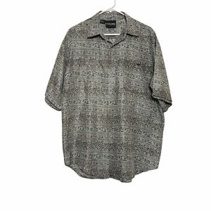 Men’s Colore Italia 100% silk paisley shirt